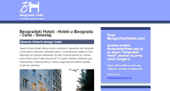Desktop Screenshot of beogradskihoteli.com